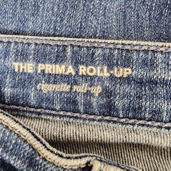 AG Adriano Goldschmied The Prima Roll Up Cigarette Leg Jean Medium Wash Size 28R - Picture 3 of 16